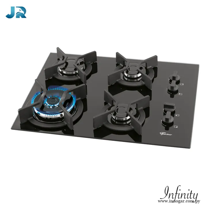 Anafe Infinity 4Q / Triple llama a Gas Negro, foto 2