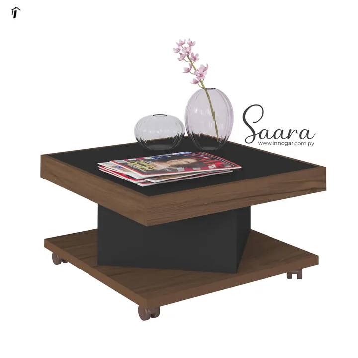 Mesa Centro Saara / Amendoa, Negro, foto 2