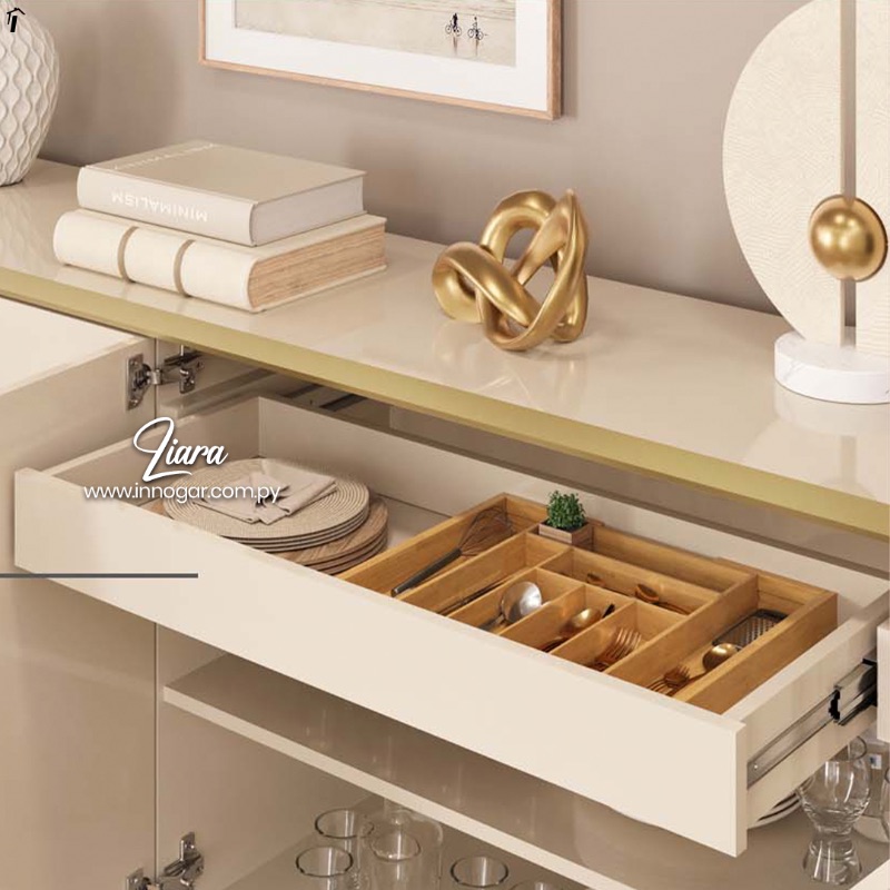 Buffet Liara 4P Off White Dorado, foto 2