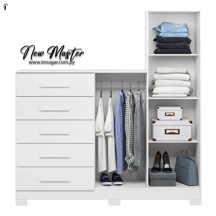 Comoda New Master Blanco Blanco, foto 2