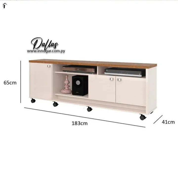 Rack para TV Dallas Off White, foto 3