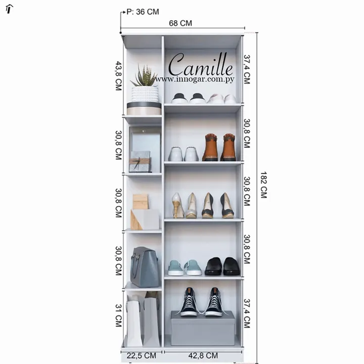 Zapatera Camille / Blanco, foto 2