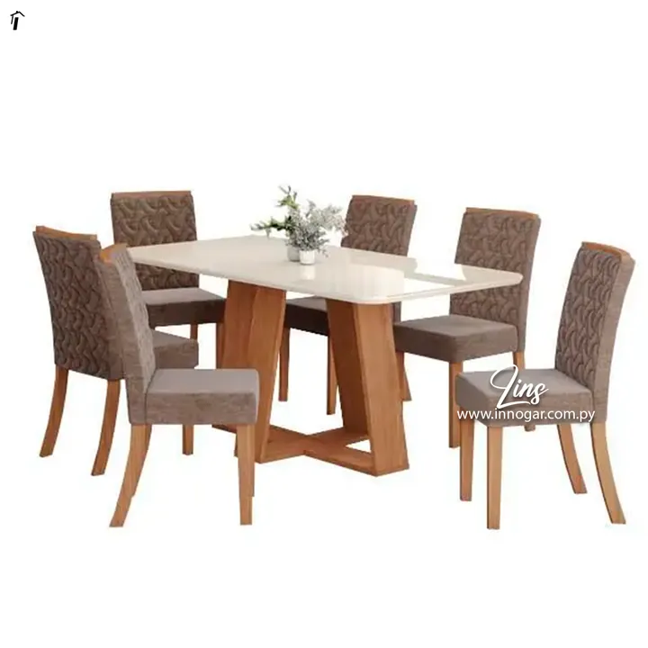 Juego de Comedor Lins 6S Sillas Malu, foto 2