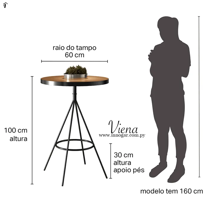 Mesa Viena Redonda / Café Amarula, foto 3