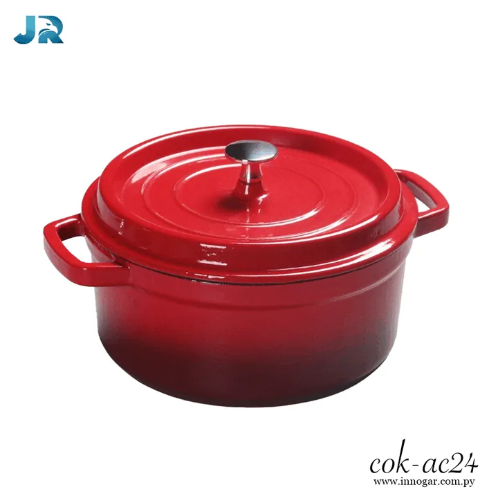 Olla de hierro / Cok-ac24 24cm Rojo, foto 2
