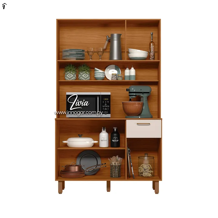 Kit Cocina Livia Freijo Off Acetinado Ripado, foto 2