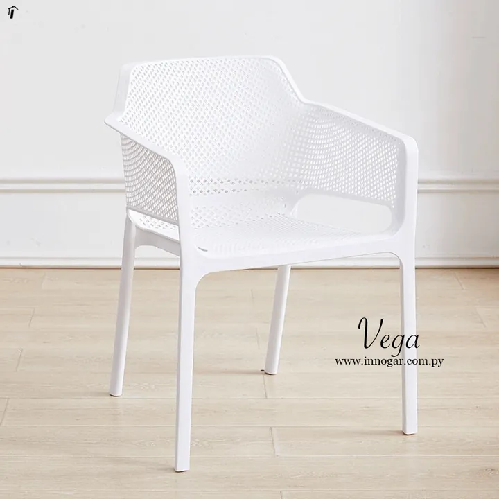 Silla Vega c/ posabrazo / Blanco, foto 2