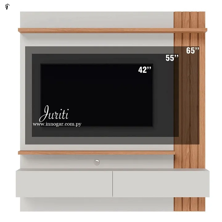 Panel Juriti 1.5 / Off White Matte / Freijó, foto 2