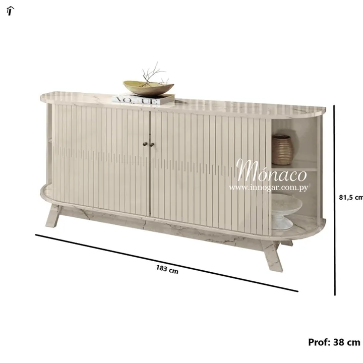 Buffet Mónaco / Calacata Off White, foto 3