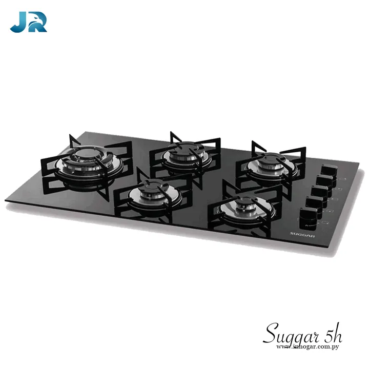 Cooktop a Gas 5H / Negro Inox, foto 2