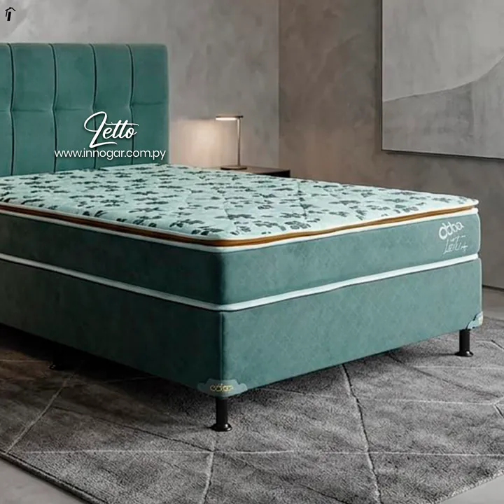 Sommier Letto Verde Aqua, foto 2