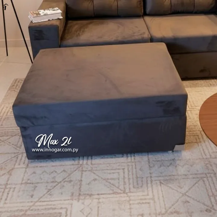 Sofa Max 2L + Puff Gris, foto 2