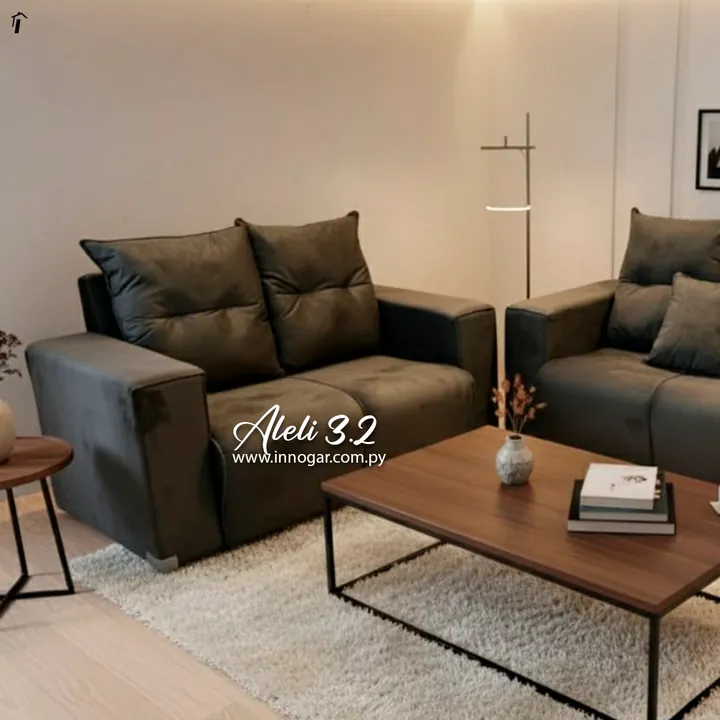 Sofa Aleli 3.2 Marron, foto 2