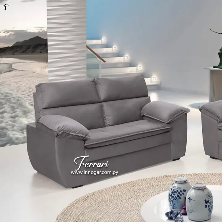Sofa Hellen Ferrari Grafito 2 Piezas, foto 3