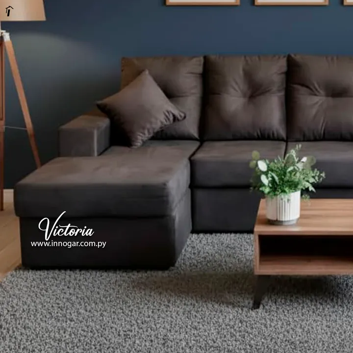 Sofa Victoria 3L con Chaise Gris, foto 2