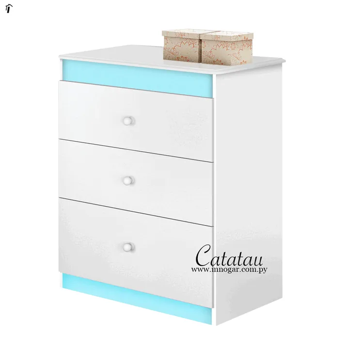 Cómoda Catatau / Blanco Celeste, foto 2