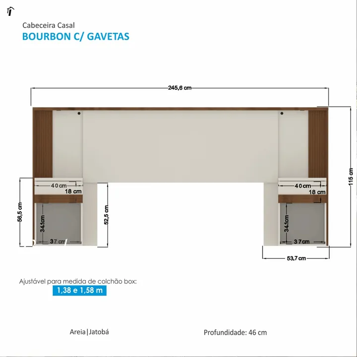 Cabecera Bourbon / Arena - Jacoba, foto 2