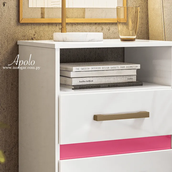 Mesa de Luz Apolo / Blanco Rosa, foto 2