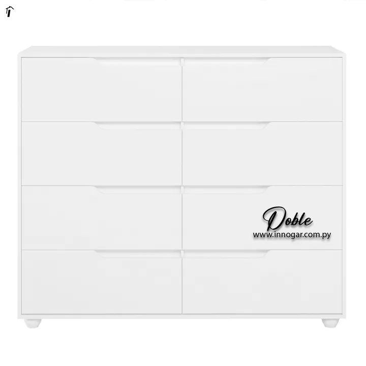 Comoda Doble Blanco Blanco, foto 2