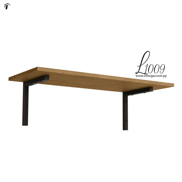 Repisa L1009 - Freijo - Negro Fosco, foto 2