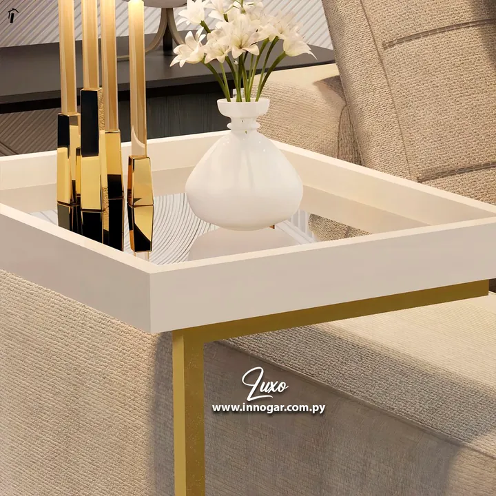 Mesa Lateral Luxo Blanco, foto 2
