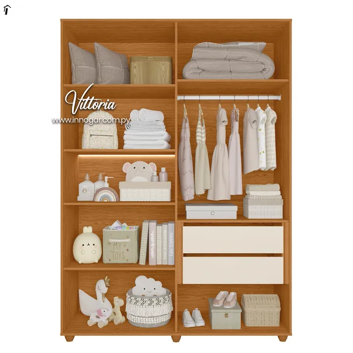 Ropero Vittoria Cinamomo Off White, foto 2