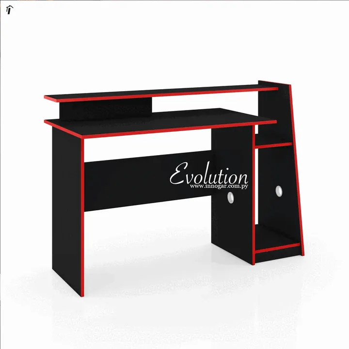Mesa Gamer Evolution / Negro - Rojo, foto 2