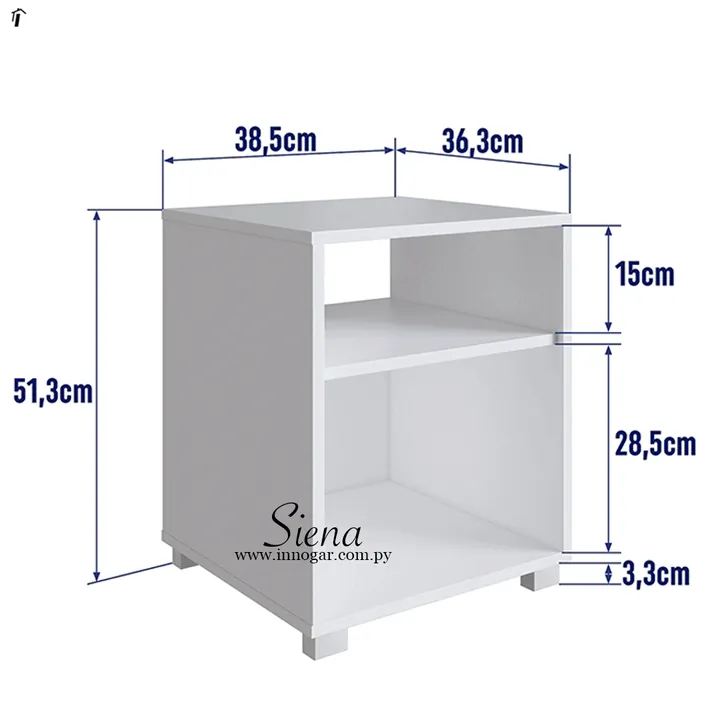 Mesa de Luz Siena / Blanco, foto 2