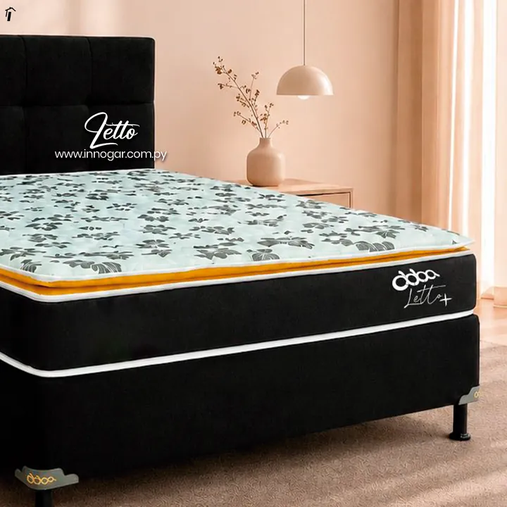 Sommier Letto Negro Obsidiana, foto 2