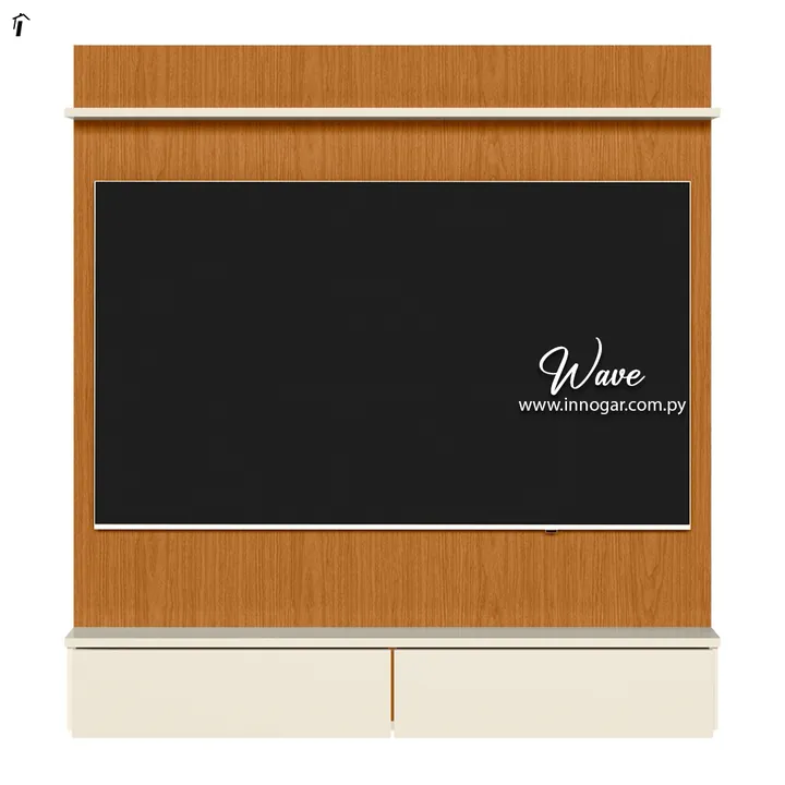 Armario Con Panel Waver Cinamomo / Off White, foto 2