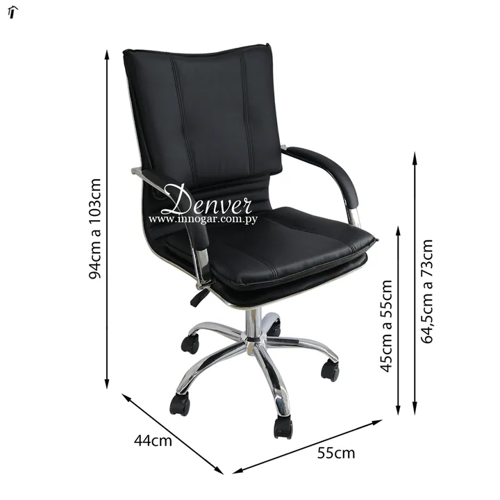 Silla Denver / Negro, foto 3