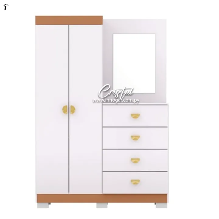 Armario con Comoda Cristal Blanco Camarin Flex, foto 2