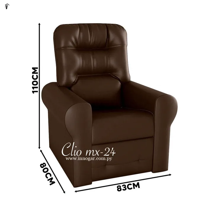 Sillón Clio Mx-24 / Marrón, foto 2