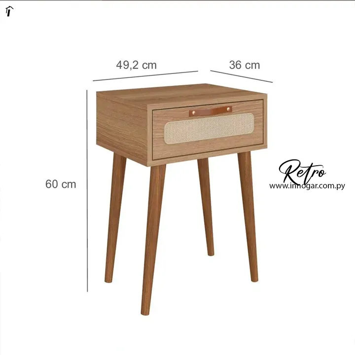 Mesa de Luz Retro Olmo, foto 2