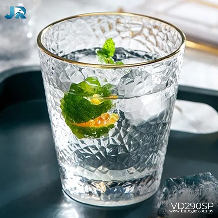 Vaso 290ml / Borde Dorado, foto 2