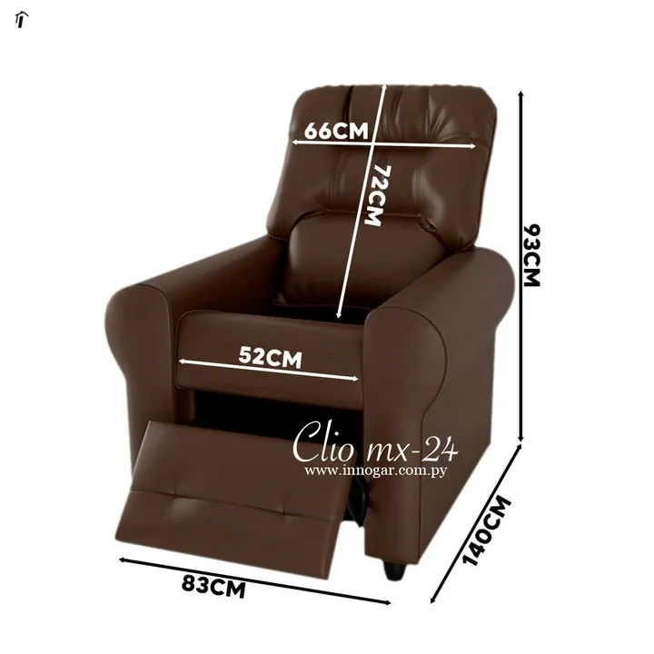 Sillón Clio Mx-24 / Marrón, foto 3