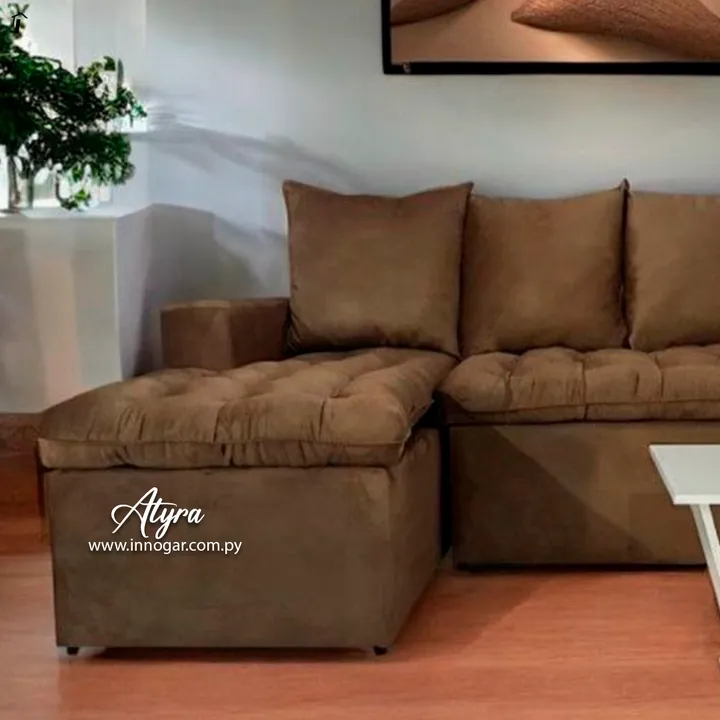 Sofa Atyra 3 + Chaise Beige, foto 2