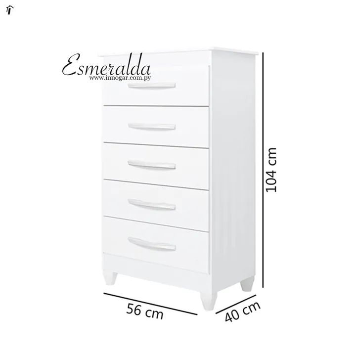 Cómoda Esmeralda / Blanco, foto 2
