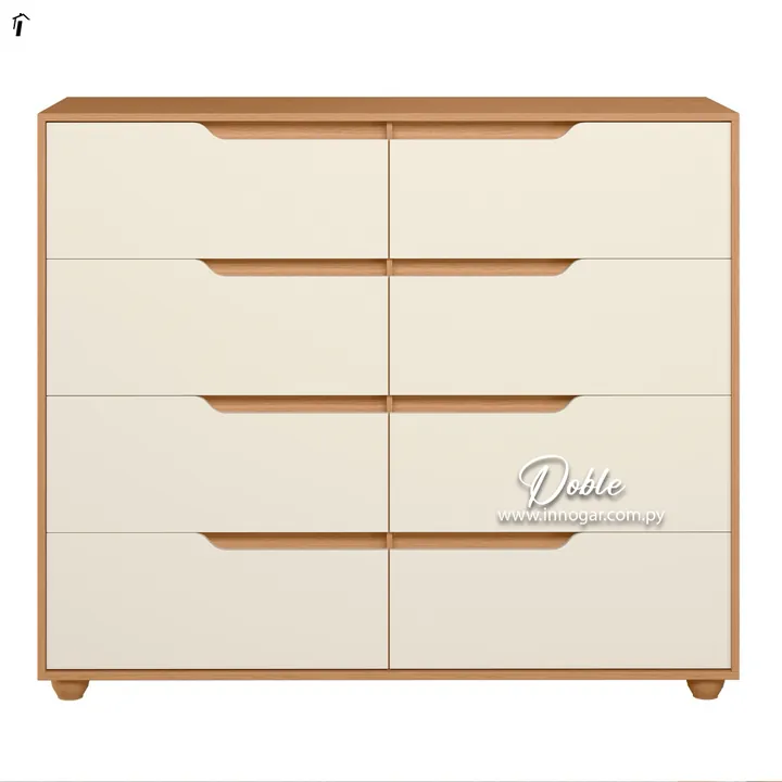 Comoda Doble Freijo / Off White, foto 2