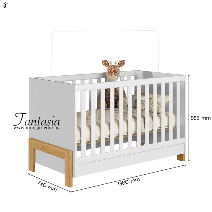 Cuna mini cama Fantasía / Blanco, foto 2