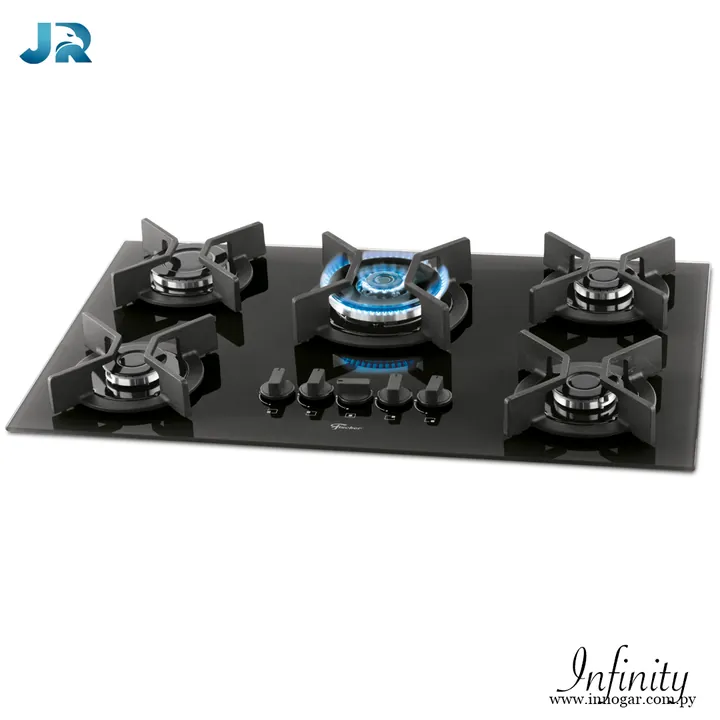 Anafe Infinity 5Q / Triple llama a Gas Negro, foto 2