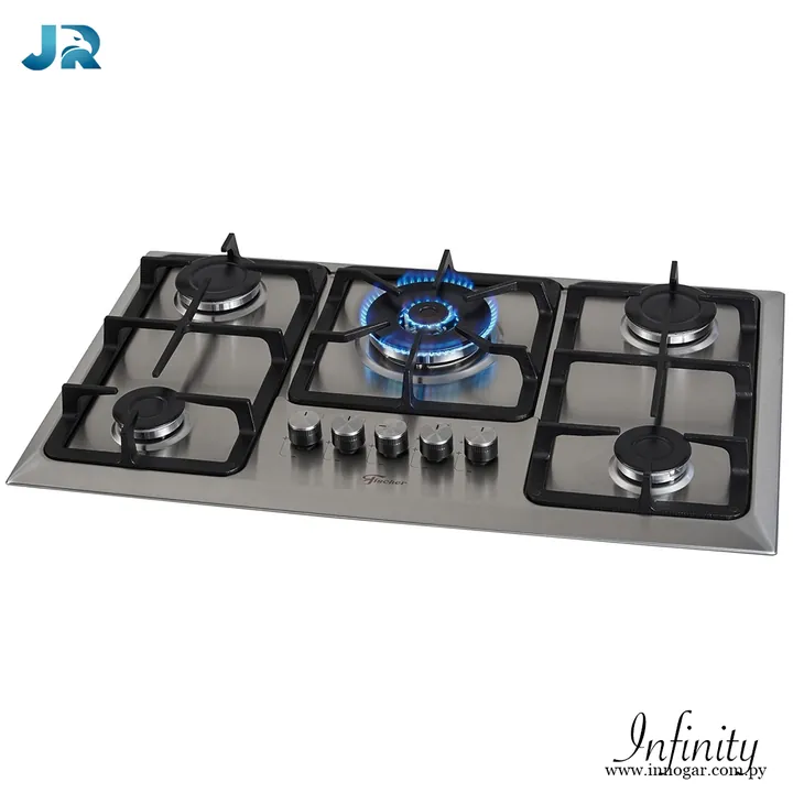 Anafe Infinity 5Q / Triple llama a Gas Inox, foto 2
