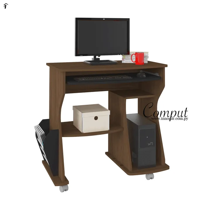 Mesa Comput 160 / Amendoa - Negro, foto 2