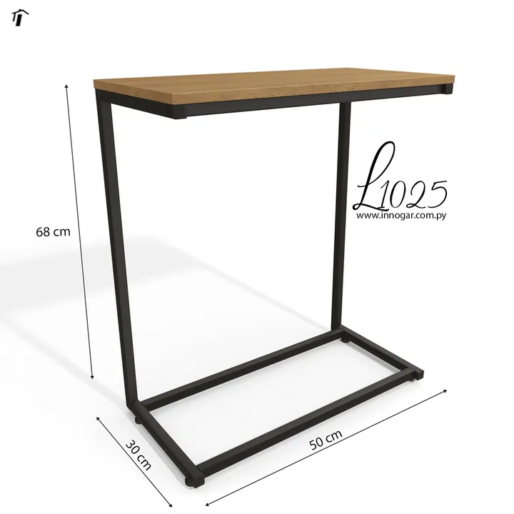 Mesa de Apoyo L1025 - Freijo , Negro Fosco, foto 4