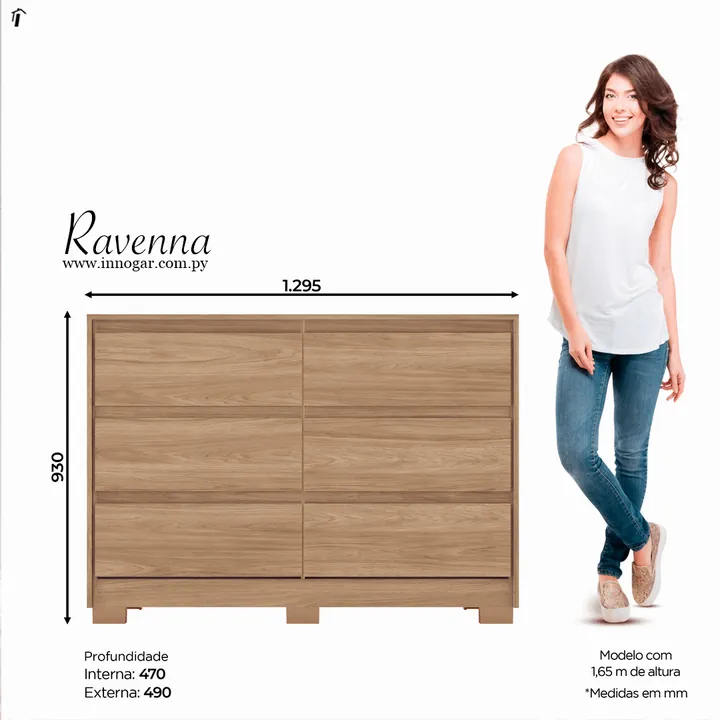 Cómoda Ravenna / Jequitiba brillo, foto 2